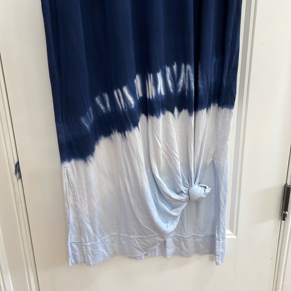 ⭐️MICHAEL STARS navy blue tie dye bottom maxi dress. S - Picture 3 of 6